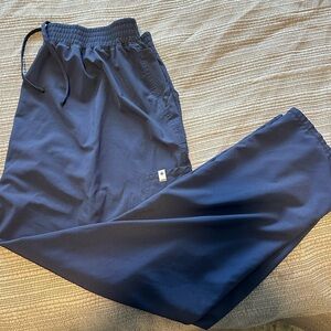 Scrubstar Navy Blue Scrub Pants Straight Leg with Elastic Waistband